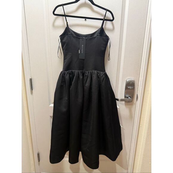 Elliatt Ursula A-Line Midi Dress in Black Wedding Bridal Party Dress size S NWT - Picture 8 of 8
